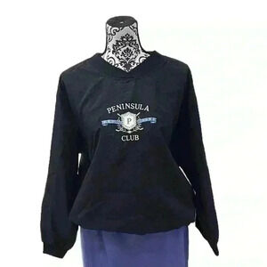 SDI Vintage Peninsula Club Athleisure V-Neck Windbreaker Pullover, S